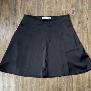 Black mini skirt